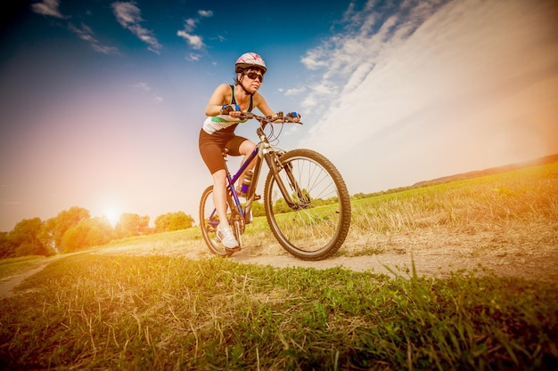 Women on the nature of riding a bike