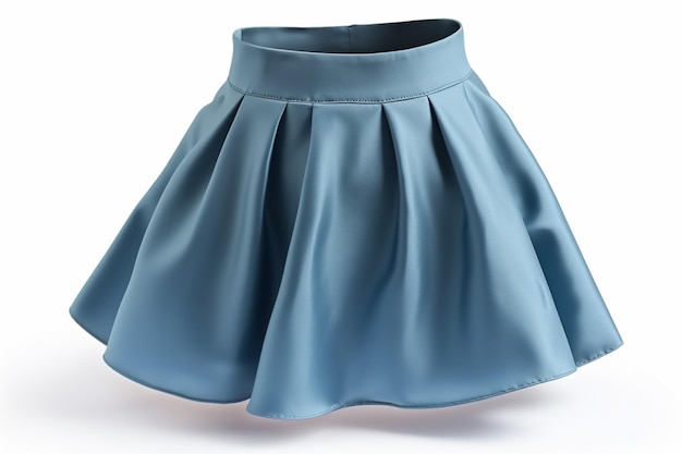 women's blue short skirt model