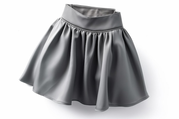 women's grey short skirt model