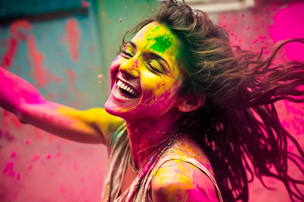 Women's Holi Festival Celebration