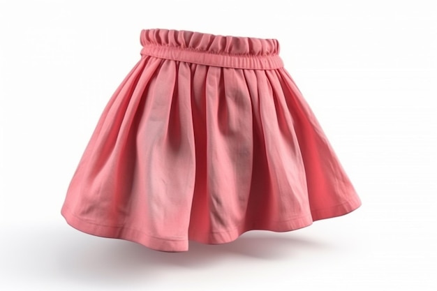 women's pink short skirt model