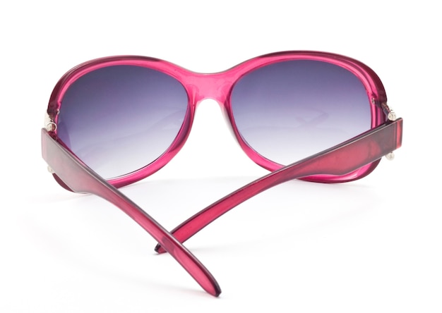 Women's pink sunglasses isolated