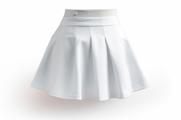 women's white short skirt model