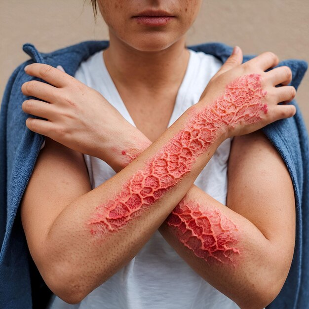 Photo women shingles skin diseases photo