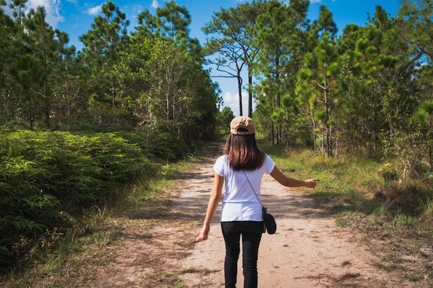 Women trekking