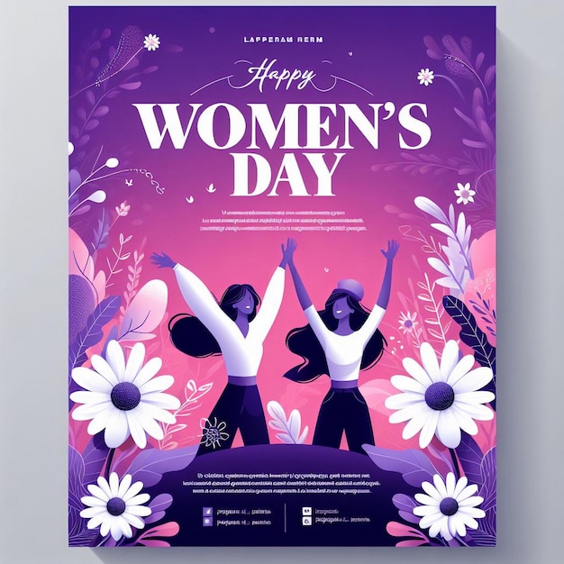 Photo womens day banner design beautiful womens day poster design womens day post design