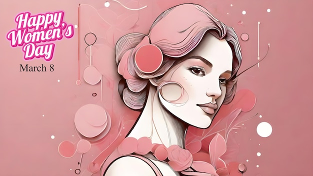 Womens day celebration with vector art and illustration