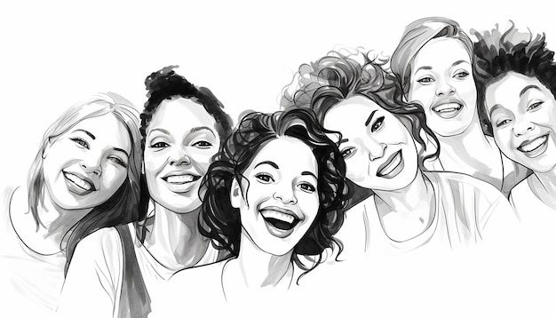 womens day on a white background