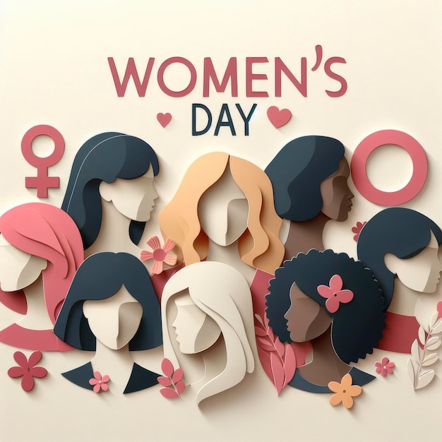 Womens Day wish design card design