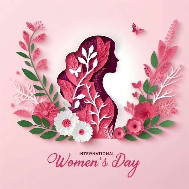 Womens Day wish design card design