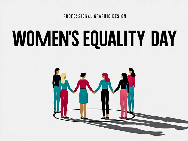 Photo womens equality day celebration artwork