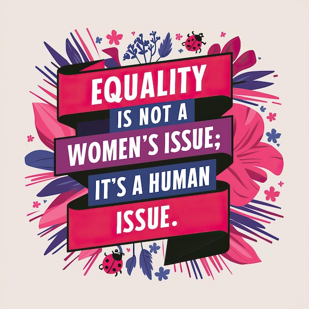 Photo womens equality day illustration art social media poster