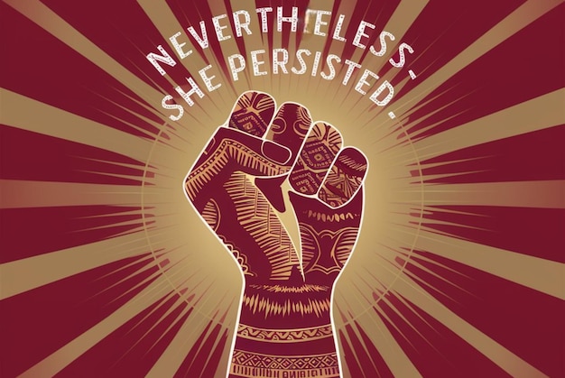 Womens Equality Day Persisted Empowerment Fist Design