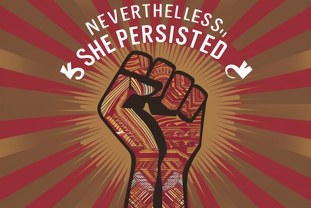 Womens Equality Day Persisted Empowerment Fist Design