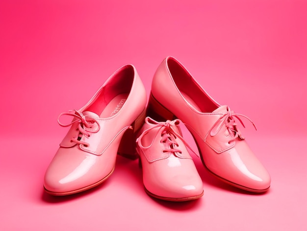 womens shoes pink color on pink background hd free image