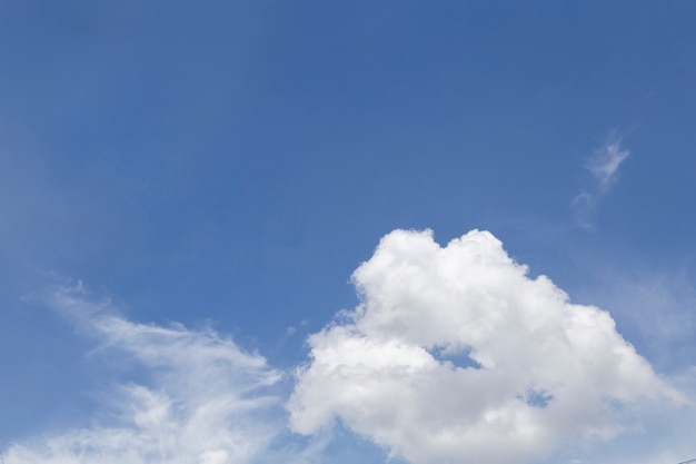 Wonderful blue sky with cloud .