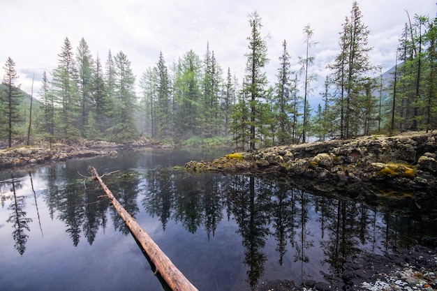 Wonderful lake wide panorama