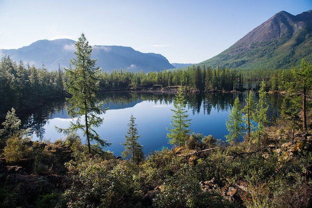 Wonderful lake wide panorama