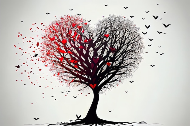 Wonderful Love tree with flying