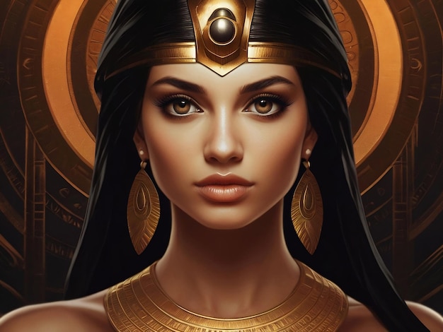 A wonderful picture of the face of an Egyptian princess