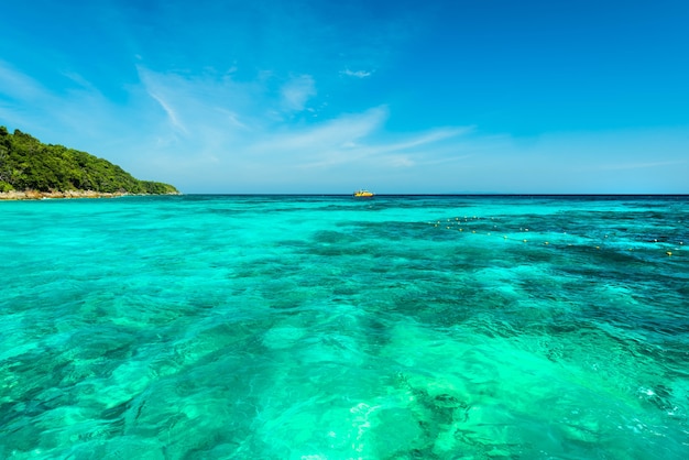 Wonderful turqoise sea at Andaman sea