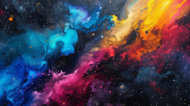 Wonderfully colorful galaxy displaying stunning beauty