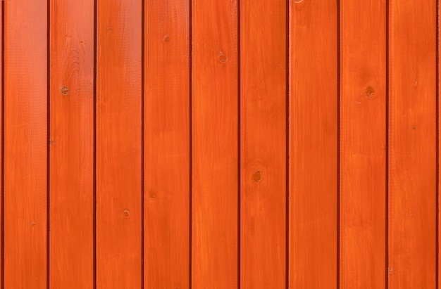 Wood background. Orange varnished boards.