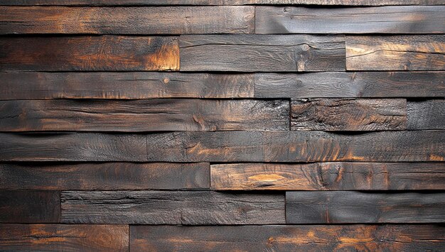 Photo wood background with wooden planks dark brown wood texture