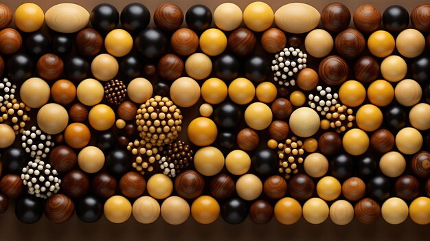 wood beads of different textures beads material for needlework