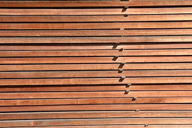 Wood boards piled up in the warehouse of a carpentry