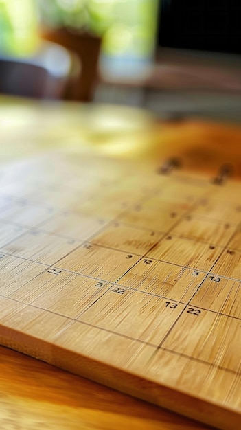 Photo wood calendar on the table stock photo ar 916 job id 519b6f1f48ea47e3bf8ce2132f81cc6b