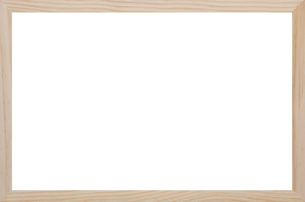 Wood frame with empty white space