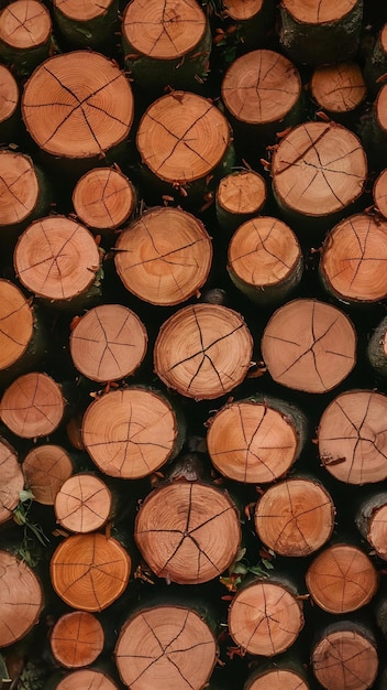 Wood log cut background