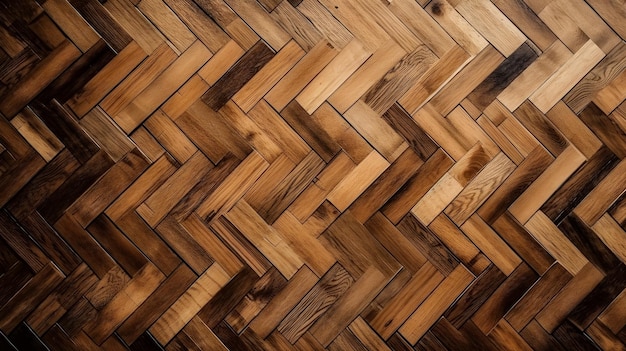 Wood parquet floor texture generative ai