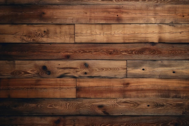 Wood plank brown texture background Generative AI