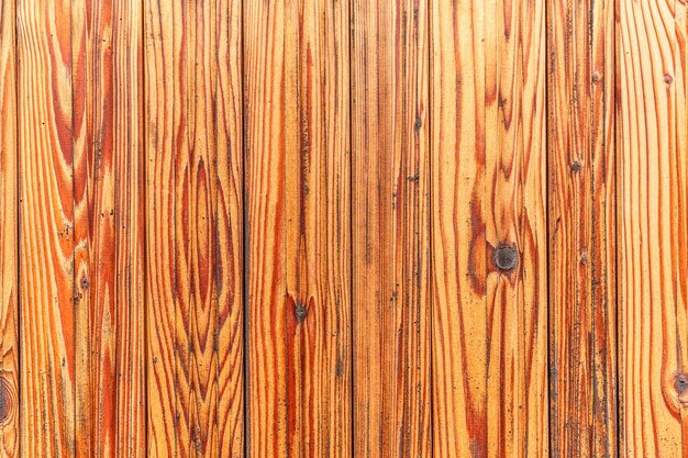 Wood plank fence