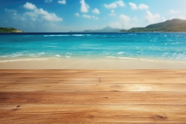 Wood table backdrop