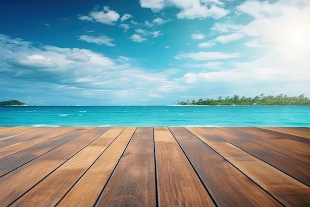 Wood table backdrop