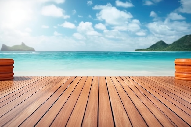 Wood table backdrop