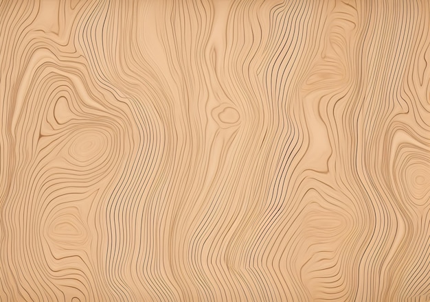 A wood table with a light brown pattern.