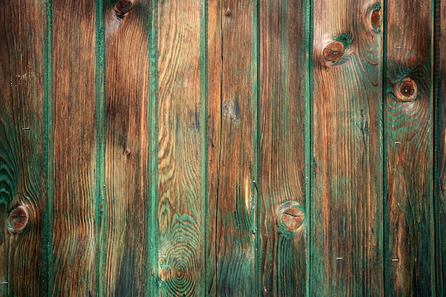 Wood texture with green color natural background