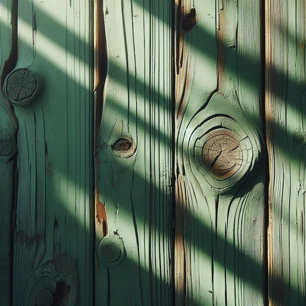 WOOD TEXTURE WITH WORN AND CRUMBLED GREEN PAINT GRUNGE STYLE