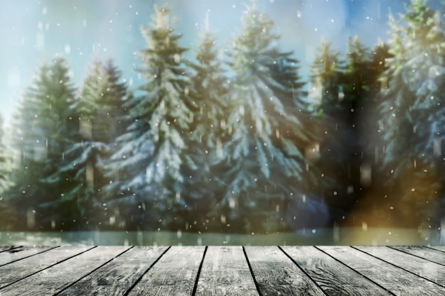 Wood textured backgrounds in a room interior on the forest winter backgrounds