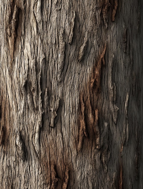 Wood Tree Vertical Texture Background AI Generated