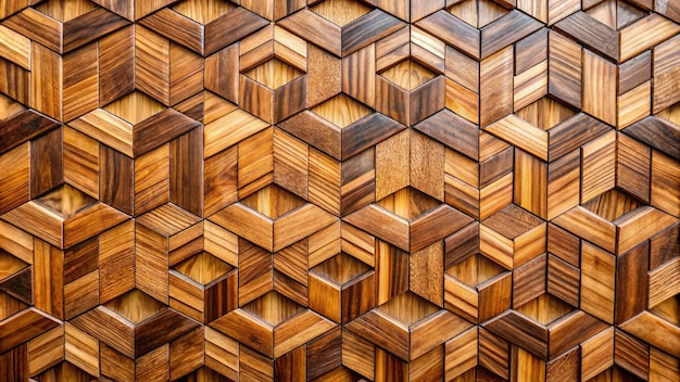 Photo wood wall geometry decoration background wood shape wooden decorative structure material surface construction natural backdrop brown pattern background