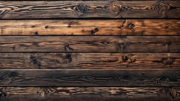 Wood wall with large wooden planks