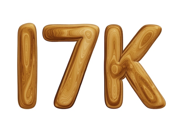 Wooden 17k for followers and subscribers celebration