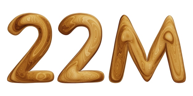 Wooden 22m for followers and subscribers celebration