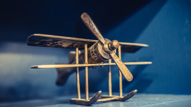 Wooden Airplane Display Model