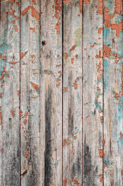 Photo wooden background. background from old boards with traces of peeled paint